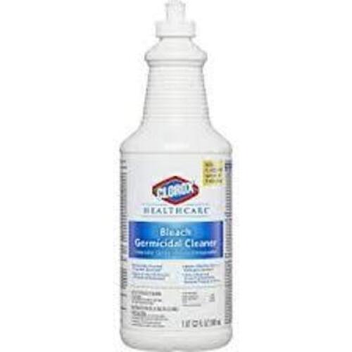DESCRIPTION: (5) GERMICIDAL CLEANER BRAND/MODEL: CLOROX HEALTHCARE #B006K0OKDM RETAIL$: $15.95 EA SIZE: 32 OZ QTY: 5