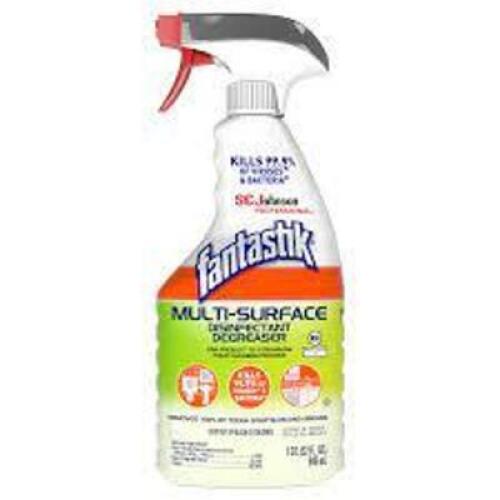 DESCRIPTION: (3) MULTI-SURFACE DISINFECTANT AND DEGREASER BRAND/MODEL: FANTASTIK #22014 RETAIL$: $6.44 EA SIZE: 32 OZ QTY: 3
