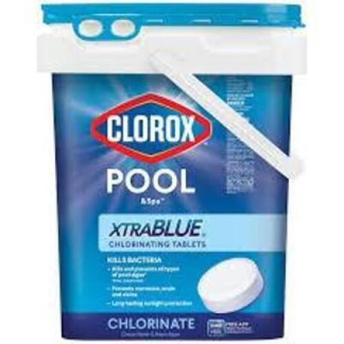DESCRIPTION: (1) XTRABLUE CHLORINATING TABLETS BRAND/MODEL: CLOROX POOL AND SPA SIZE: 35 LB RETAIL$: $200.00 EA QTY: 1