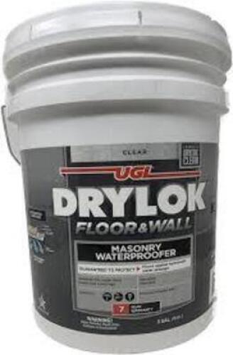 DESCRIPTION: (1) FLOOR AND WALL WATERPROOFER BRAND/MODEL: DRYLOK SIZE: 5 GALLON RETAIL$: $222.27 EA QTY: 1