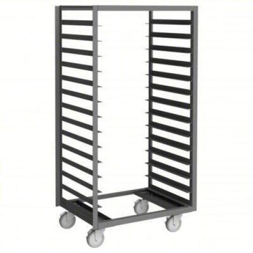 DESCRIPTION: (1) PAN AND TRAY TRUCKBRAND/MODEL: DURHAM #4EY12INFORMATION: GRAY STEEL, FULL SIZE, 14 SLOTS, ANGLE IRONSIZE:&nbsp;24" x 33 1/2" x 67-1/8"RETAIL$: $939.50 EAQTY: 1