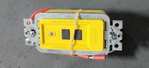 DESCRIPTION: (1) HARD WIRED GFCI MODULE BRAND/MODEL: HUBBLE-KELLEMS GFMST20 SIZE: 20A 120V RETAIL$: $146.55 QTY: 1