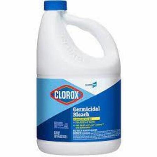 DESCRIPTION: (2) GERMICIDAL BLEACH BRAND/MODEL: CLOROX #41H893 INFORMATION: UNSCENTED RETAIL$: $12.88 EA SIZE: 1 GALLON QTY: 2