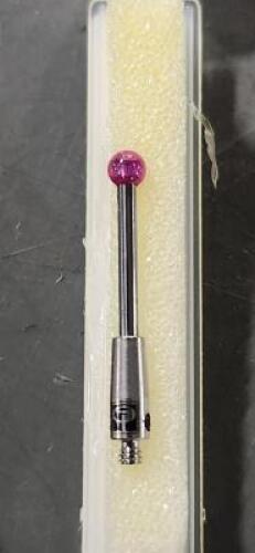 DESCRIPTION: (4) RUBY TIPPED CARBIDE STEM, CMM BALL STYLUS BRAND/MODEL: RENISHAW A-5003-0938 SIZE: 3MM RETAIL$: $375.32 QTY: 4
