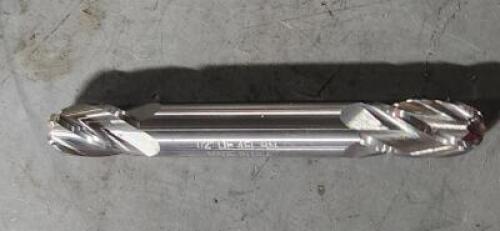 DESCRIPTION: (1) SOLID CARBIDE DOUBLEND BALL END MILL BRAND/MODEL: HTC 215-4500 SIZE: 1/2" 1" LOC RETAIL$: $46.01 NEA QTY: 1