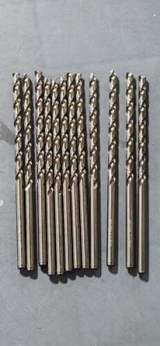 DESCRIPTION: (12) COBALT TAPER LENGTH DRILLBITS BRAND/MODEL: CHICAGO-LATROBE 44815 SIZE: 15/64" RETAIL$: $323.04 QTY: 12