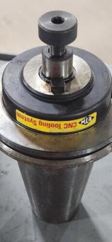 DESCRIPTION: (1) CAT50 TAPER SHELL MILL HOLDER BRAND/MODEL: COLLIS 75521 SIZE: 3/4" ARBOR DIA 1.50" PROJ RETAIL$: $199.75 QTY: 1
