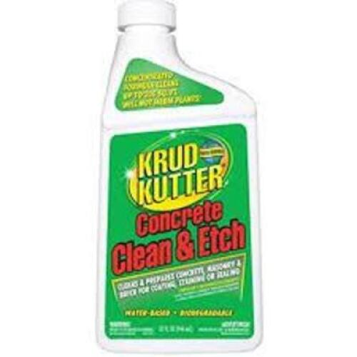 DESCRIPTION: (3) CONCRETE CLEAN AND ETCH BRAND/MODEL: KRUD KUTTER SIZE: 32 FL OZ RETAIL$: $18.26 EA QTY: 3