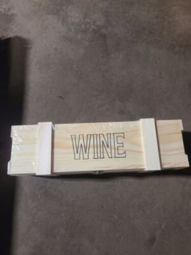 DESCRIPTION: (3) WOODEN WINE STORAGE BOX QTY: 3