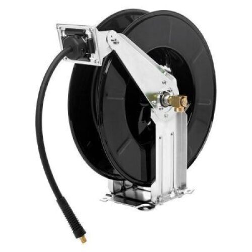 DESCRIPTION: (1) HEAVY DUTY AUTO AIR HOSE REEL W/HOSEBRAND/MODEL: GATES/91070SIZE:&nbsp; 1/2" X 50'RETAIL: $321.28QTY: 1