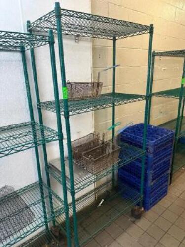 DESCRIPTION 36" X 18" FOUR TIER COATED WIRE SHELF ADDITIONAL INFORMATION ON CASTERS LOCATION KITCHEN QTY 1