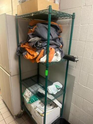 DESCRIPTION 24" X 12" FOUR TIER COATED WIRE RACK SIZE 24" X 12 LOCATION KITCHEN QTY 1
