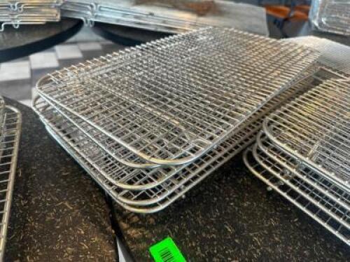DESCRIPTION (12) HALF SIZE WIRE COOLING RACKS THIS LOT IS: SOLD BY THE PIECE LOCATION SEATING QTY 12