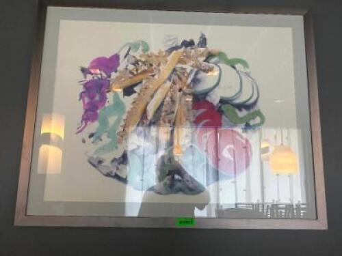 DESCRIPTION 37 "X 47" FRAMED PRINT "SALAD " SIZE 37" X 47" LOCATION SEATING QTY 1