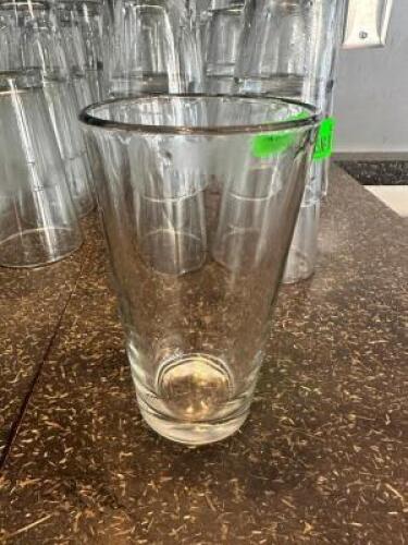 DESCRIPTION (32) 16 OZ MIXING GLASSES THIS LOT IS: SOLD BY THE PIECE LOCATION SEATING QTY 32