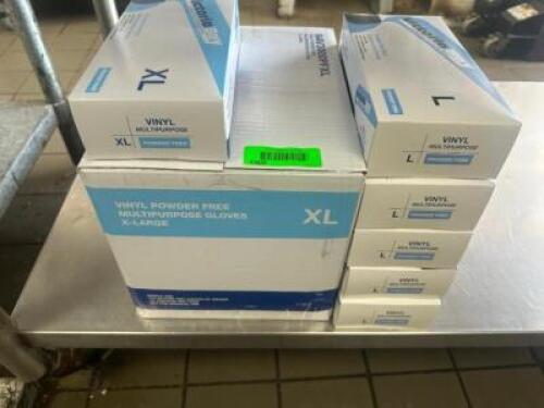 DESCRIPTION (2) CASES OF VINYL GLOVES THIS LOT IS: SOLD BY THE PIECE LOCATION KITCHEN QTY 2