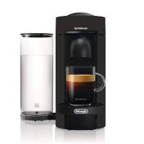 DESCRIPTION: (1) ESPRESSO MAKER BRAND/MODEL: NESPRESSO VERTUO PLUS INFORMATION: BLACK RETAIL$: $199.99 EA QTY: 1