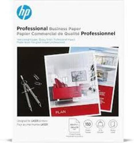 DESCRIPTION: (10) PACKS OF (150) SHEETS OF PHOTO PAPER BRAND/MODEL: HP PHOTO PAPER INFORMATION: GLOSSY BROCHURE LASER PAPER SIZE: 8.5" X 11" RETAIL$:
