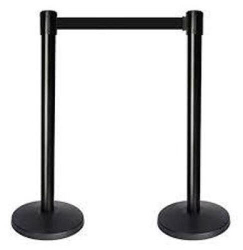 DESCRIPTION: (2) BOXES OF (2) QUEUE BARRIERS BRAND/MODEL: QUEUEWAY INFORMATION: BLACK, WITH BLACK RIBBON SIZE: 2" WIDTH RETAIL$: $233.76 EA QTY: 2