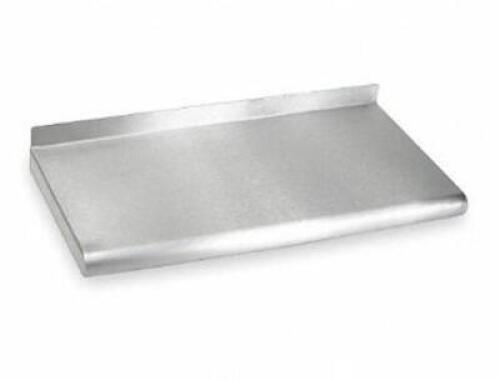 DESCRIPTION: (1) WALL SHELF BRAND/MODEL: GRAINGER/2HFZ9 INFORMATION: LOAD CAPACITY: 100 LB/STAINLESS STEEL RETAIL$: $91.29 SIZE: 24"W X 12"H X 12"D QT