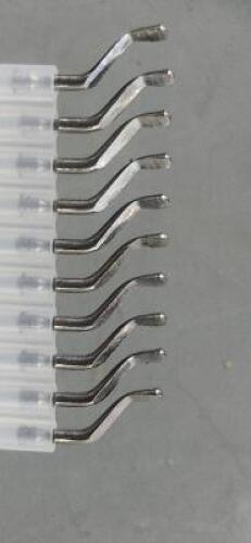 DESCRIPTION: (10) COBALT SWIVEL & SCRAPER BLADES BRAND/MODEL: SHAVIV 151-29210 SIZE: B10 RETAIL$: $24.60 QTY: 10
