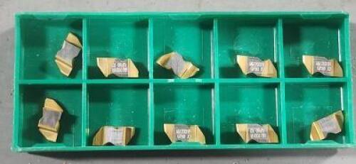 DESCRIPTION: (10) CARBIDE GROOVING/PARTING INSERTS BRAND/MODEL: TOOL FLO FLR-2031R GP50 RETAIL$: $108.70 QTY: 10