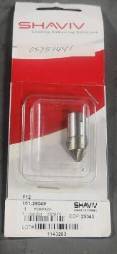 DESCRIPTION: (2) DDEBURRING REPLACMENT BLADE BRAND/MODEL: SHAVIV 151-29049 SIZE: F12 RETAIL$: $31.59 QTY: 2