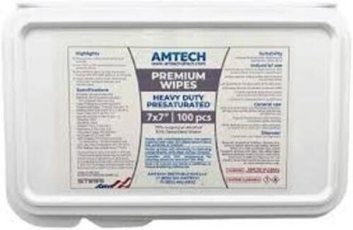 DESCRIPTION: (1) CASE OF (10) PACKS OF ISOPROPYL ALCOHOL WIPES BRAND/MODEL: AMTECH RETAIL$: $70.00 EA QTY: 1