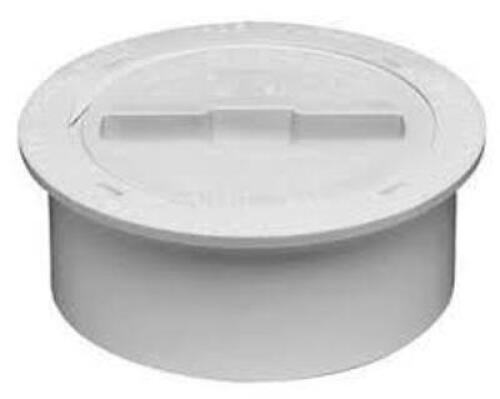 DESCRIPTION: (4) PACKS OF (6) RECESSED CLEANOUT PLUG BRAND/MODEL: OATEY #43767 SIZE: 4" RETAIL$: $35.00 EA QTY: 4
