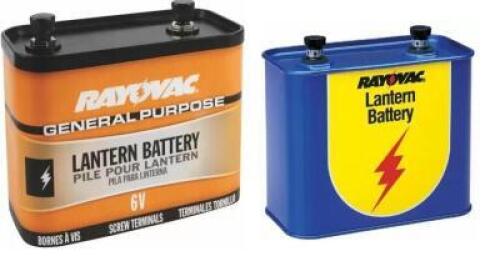 DESCRIPTION: (6) GENERAL PURPOSE SCREW LANTERN BATTERY BRAND/MODEL: RAYOVAC/253997 INFORMATION: 6V/MERCURY/CADMINUM-FREE RETAIL$: $47.94 PER LOT SIZE: