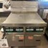 PITCO SSH55 TWO 50LB. VAT GAS DEEP FRYER.