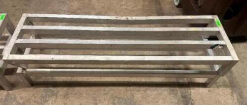 (2) 60" ALUMINUM DUNNAGE RACKS