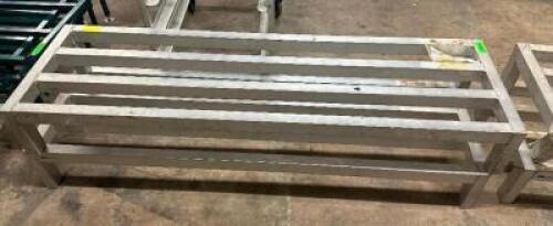 (2) 60" ALUMINUM DUNNAGE RACKS