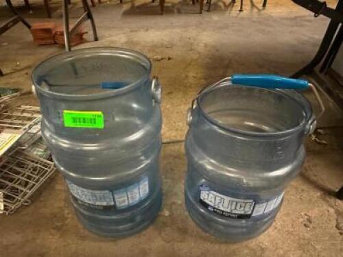 (2) PLASTIC ICE BUCKETS