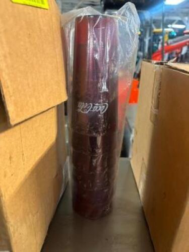 PARTIAL CASE RED PLASTIC PEPSI TUMBLERS.