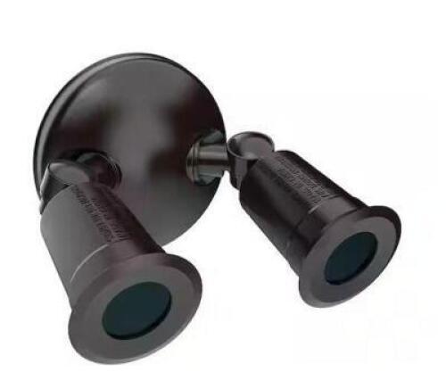 (2) - Twin-Head Bronze Outdoor Flood Light for Outdoor Security Lighting