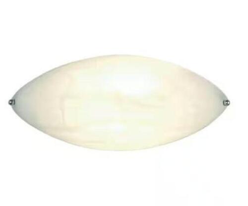 (2) - 1-Light White Elliptical Wall Sconce
