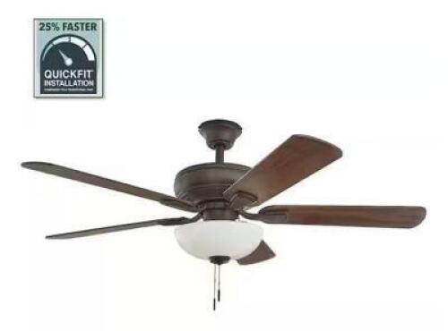 Rothley II 52 in. Indoor LED Bronze Ceiling Fan