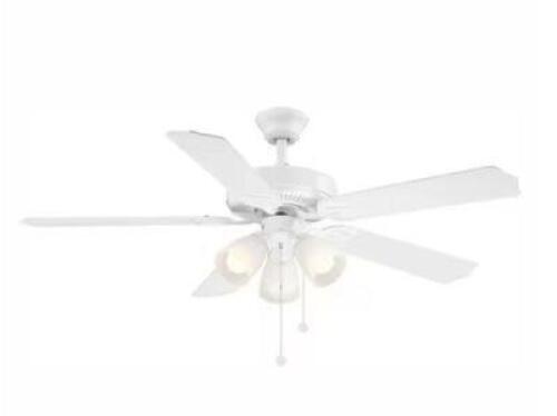 Brookhurst 52 in. LED Indoor White Ceiling Fan