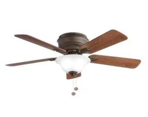 Hawkins II 44 in. LED Oil Rubbed Bronze Ceiling Fan with Light
