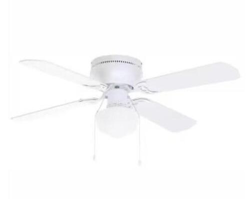 Littleton 42 in. LED Indoor White Ceiling Fan with Light Kit