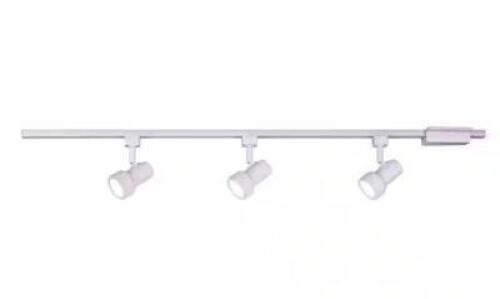 Mini Step 44 in. 3 Light White Integrated LED Linear Track Lighting Kit