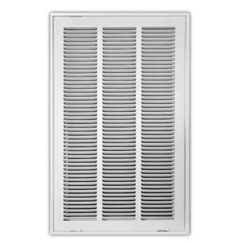 14 in. x 24 in. Steel Return Air Filter Grille in White