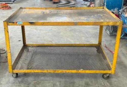 2-TIER METAL UTILITY CART