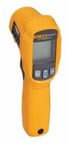 DESCRIPTION: (1) INFRARED THERMOMETER BRAND/MODEL: FLUKE/FLUKE-62MAX INFORMATION: BACKLIT/SINGLE DOT LASER/TEMP RANGE: 32 TO 122F RETAIL$: $147.36 QTY