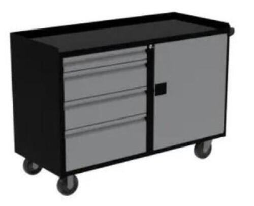 DESCRIPTION: (1) DELUXE WORKBENCHBRAND/MODEL: VALLEYCRAFTINFORMATION: STEELSIZE:&nbsp;APPROX 21" X 48" X 35 1/2"RETAIL$: $1500.00 EAQTY: 1