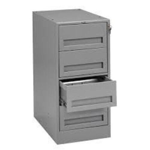 DESCRIPTION: (1) PART OF MODULAR WORKBENCH BRAND/MODEL: TENNSCO INFORMATION: STEEL, GRAY SIZE: 4 DRAWERS RETAIL$: $489.54 EA QTY: 1