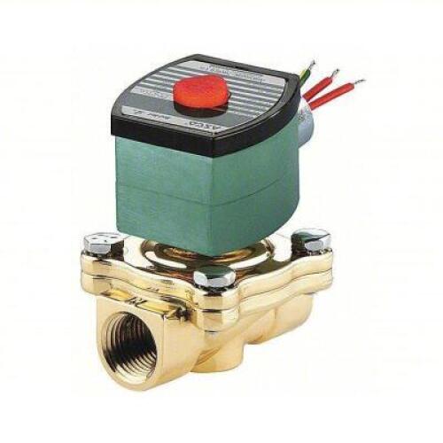 DESCRIPTION: (1) SOLENOID VALVE BRAND/MODEL: ASCO #53AY48 INFORMATION: 2-WAY, NORMALLY CLOSED, 1 1/2 IN PIPE SIZE, 24V DC, WATERTIGHT, HIGH FLOW RETAI