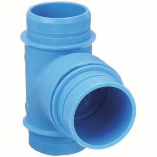 DESCRIPTION: (3) SANITARY TEE BRAND/MODEL: ORION #3RDU7 INFORMATION: BLUE, FITTING PIPE SIZE, SCHEDULE 80, NO HUB X NO HUB X NO HUB, 80 PSI SIZE: 4 IN
