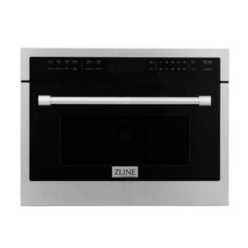 DESCRIPTION: (1) MICROWAVE OVEN BRAND/MODEL: ZLINE/MWO-24 INFORMATION: SILVER/STAINLESS STEEL/CAPACITY: 1.6 CU-FT RETAIL$: $1,099.95 SIZE: 22"L X 23.4
